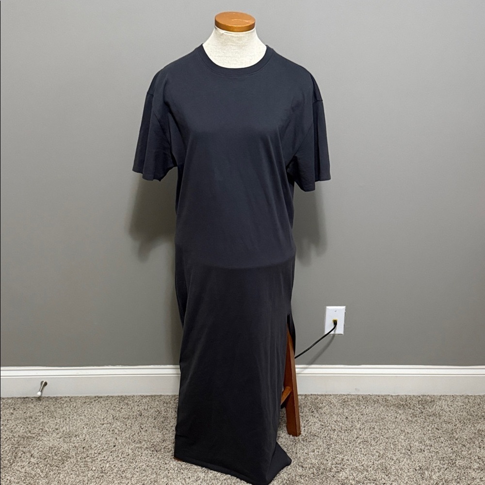 Abercrombie & Fitch - T-shirt Style Cotton Maxi Dress With Slit - Size Medium